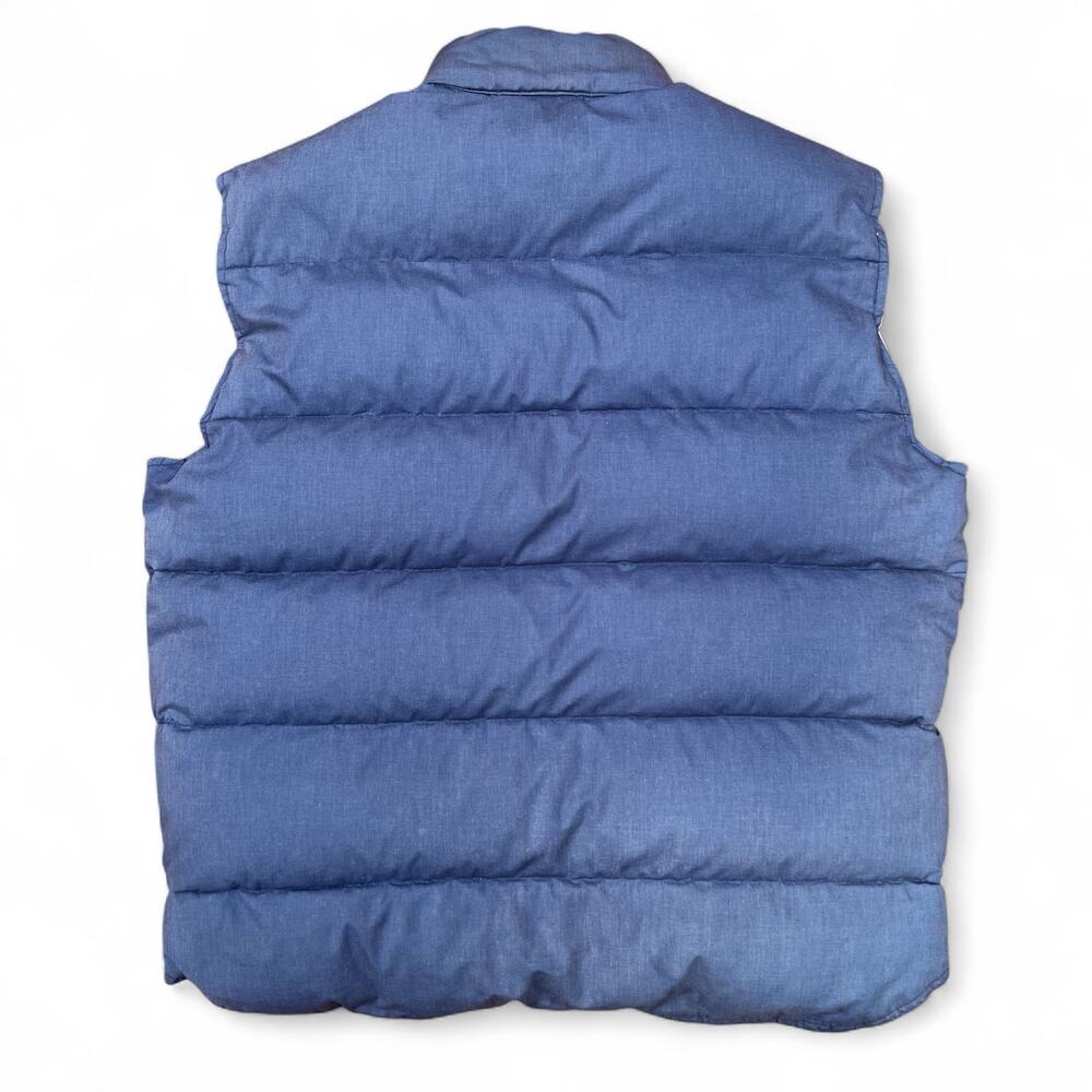 Vintage Penfield Down 80s Puffer Vest USA Made Outdoors Gorpcore Ski L Blue Gray - Picture 3 of 12